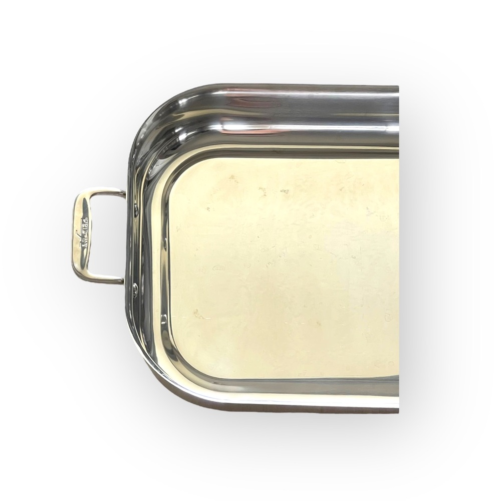 All Clad ★ Stainless Lasagna Baking Pan ★ Polished Stainless Steel ★ Near New ★ - Picture 10 of 16